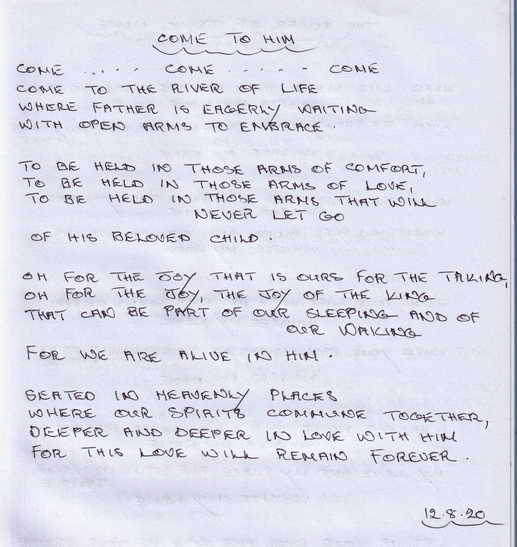poem, spiritual, religious, christian, Father, embrace, open arms